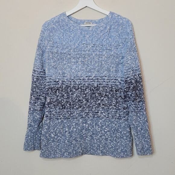 L.L. Bean Women's Cotton Ragg Sweater, Crewneck Space-Dye Large - Picture 3 of 8